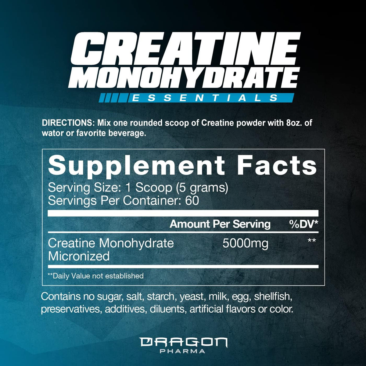Creatina Monohidratada – 60 Servicios
