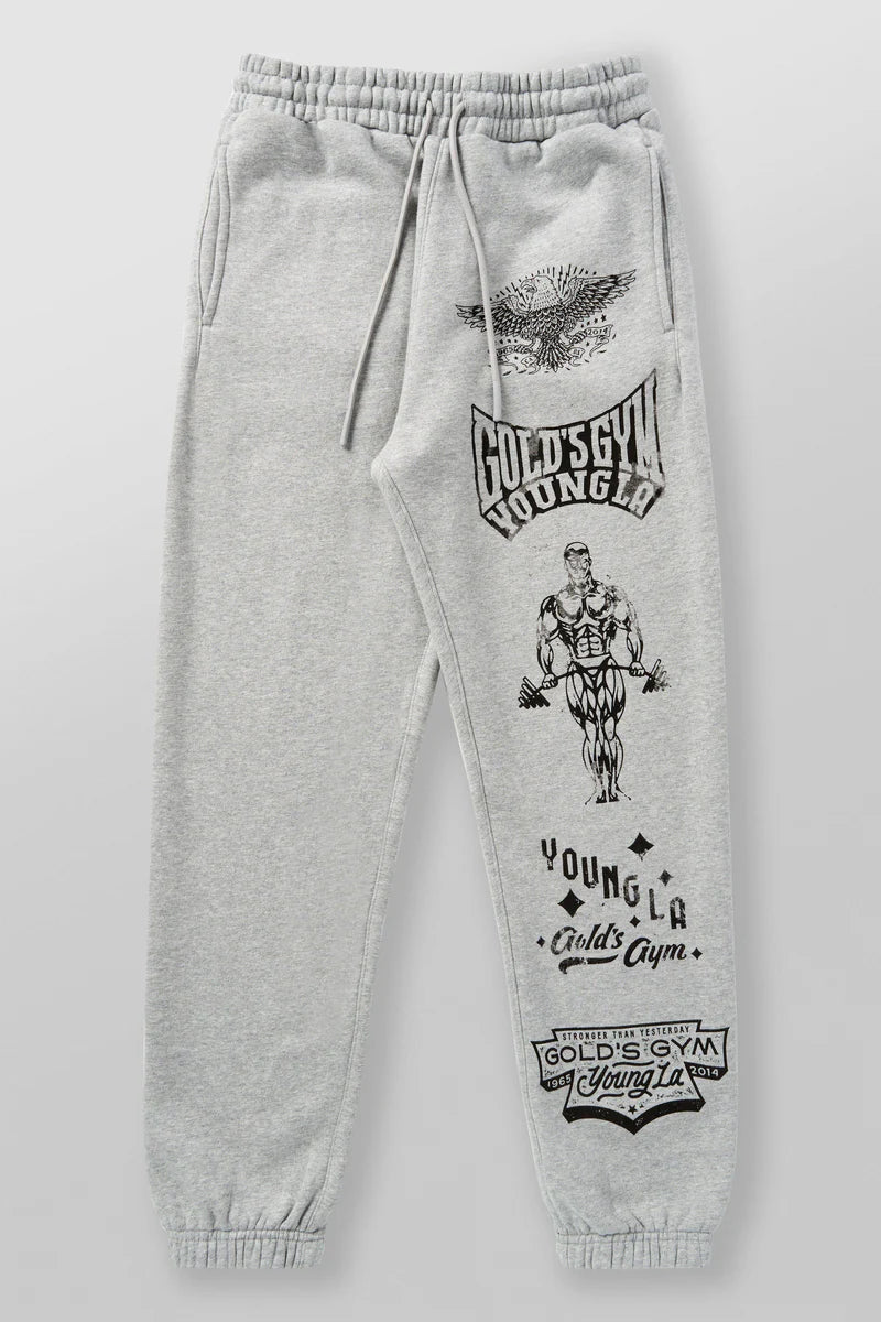YOUNGLA Gold's Gym Immortal Joggers