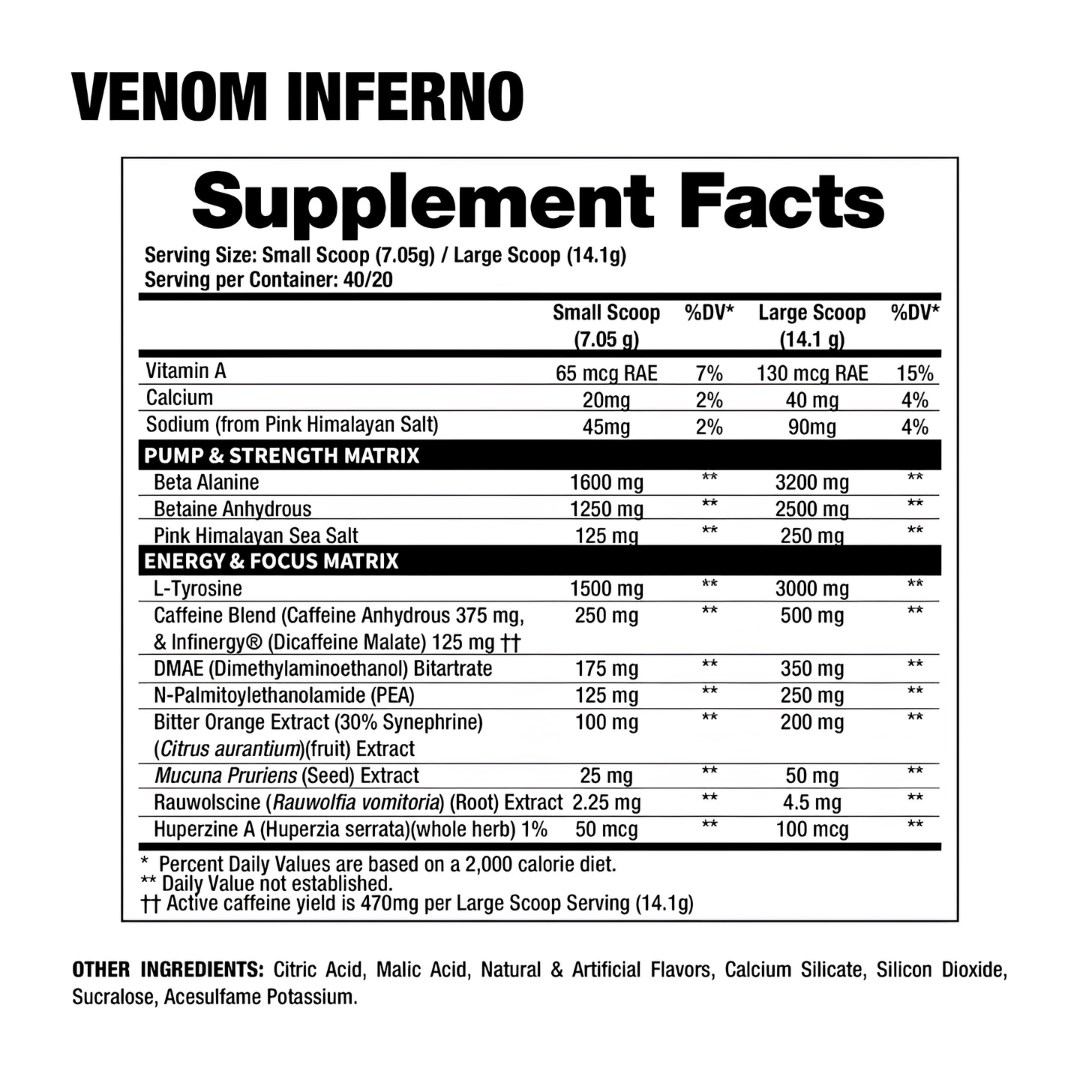 Venom Inferno – 40 Servicios