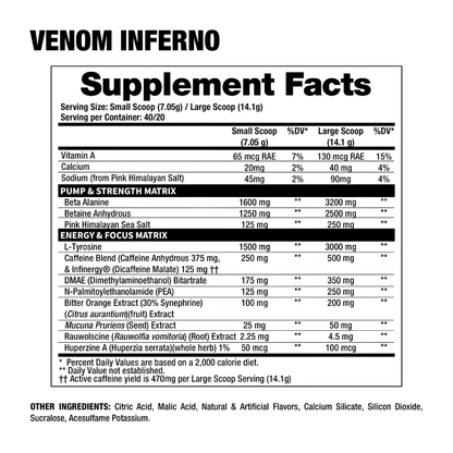 Venom Inferno – 40 Servicios