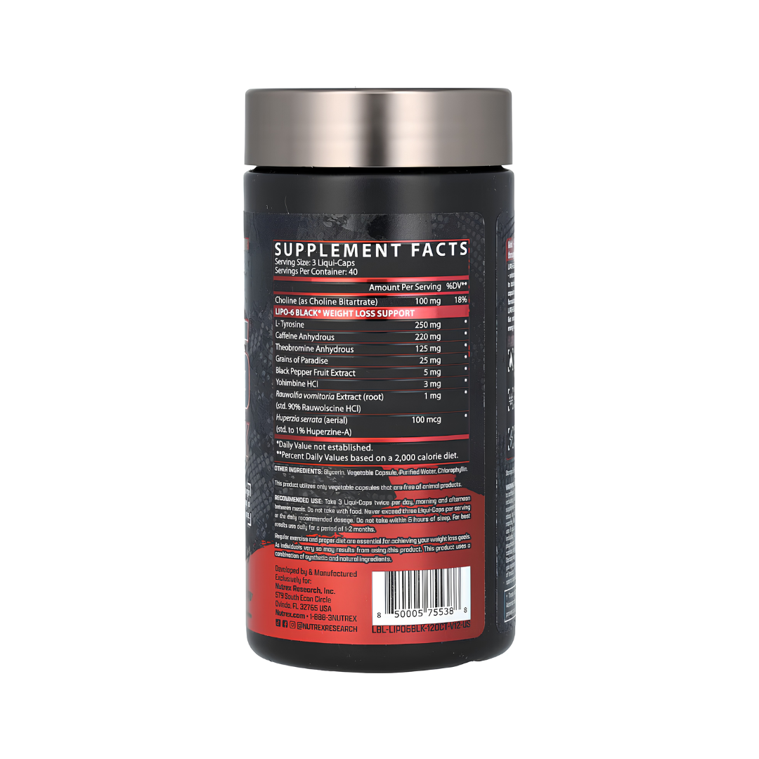 Lipo-6 Black – 40 Servicios