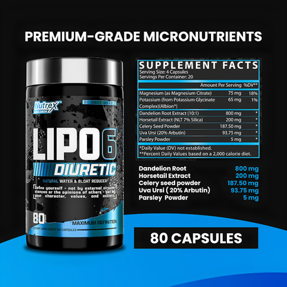 Lipo-6 Diuretic – 80 Cápsulas