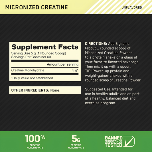 Creatina Micronized  – 60 Servicios