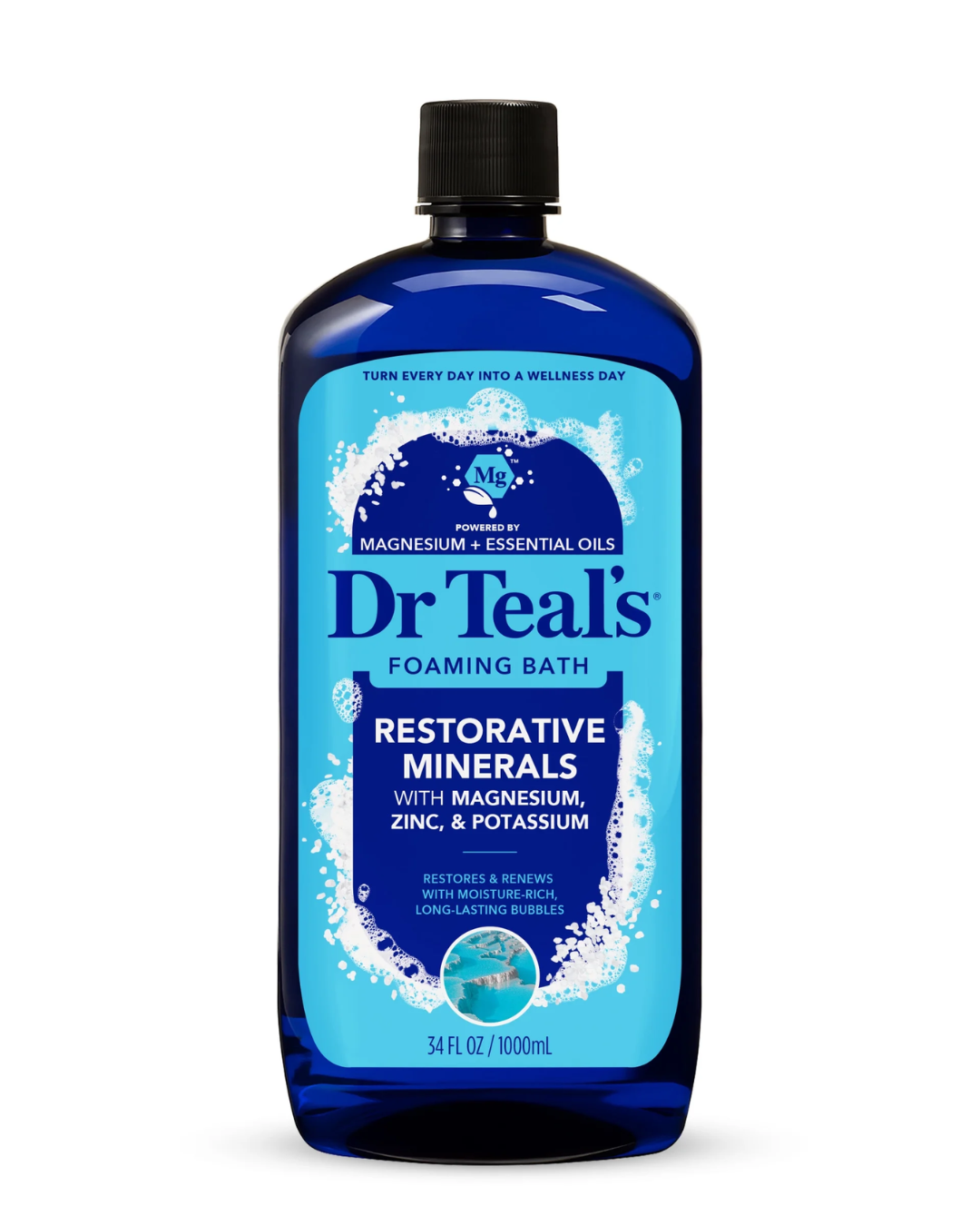 Dr Teal's Foaming Bath Restorative Minerals (Magnesium, Potassium, Zinc) 1000ML
