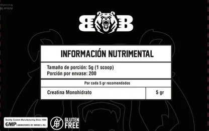 Creatina Monohidratada - 200 Servicios