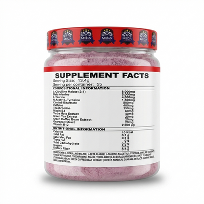 God Of War Pre-workout - 55 servicios