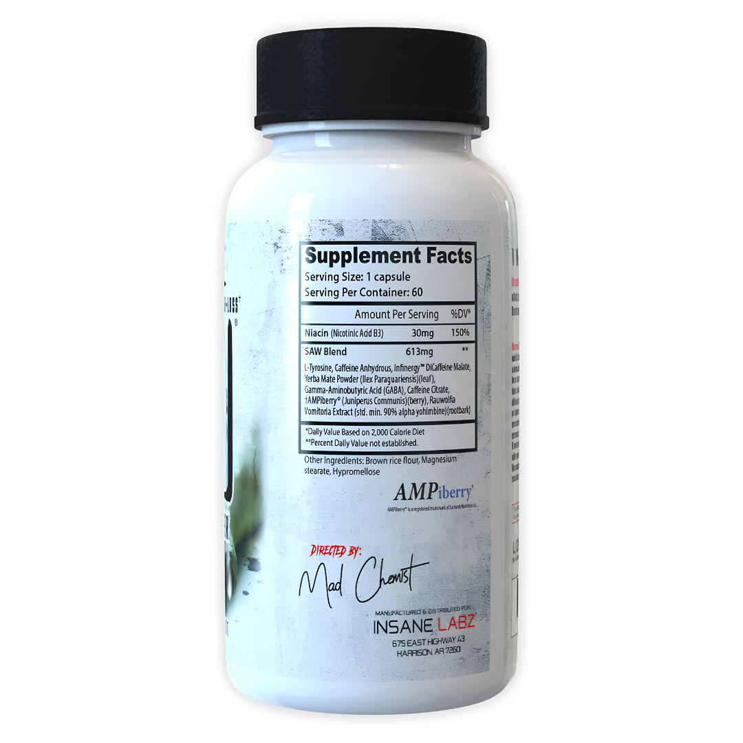 SAW High Stim Fat Burner -  60 Cápsulas