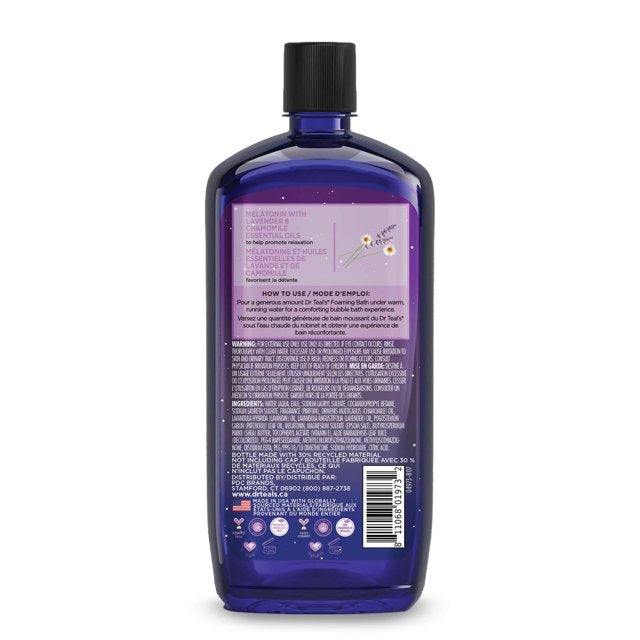 Foaming Bath with Pure Epsom Salt Sleep