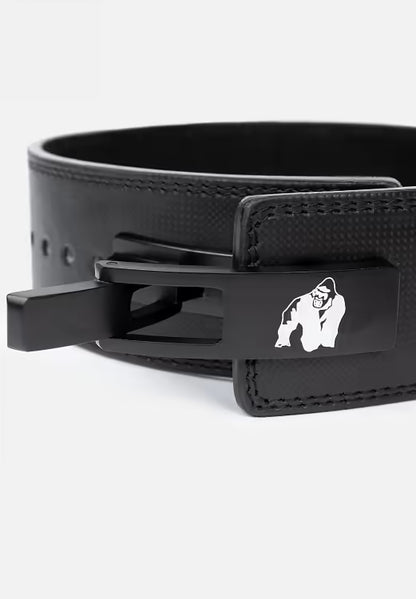 4 Inch Carbon Leather Lever Belt