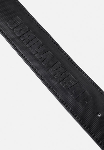 4 Inch Carbon Leather Lever Belt