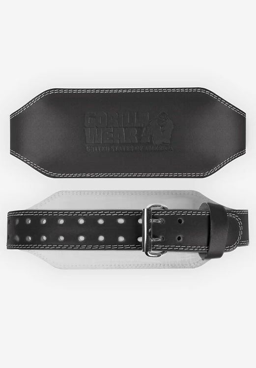 6 Inch Padded Leather Lifting Belt