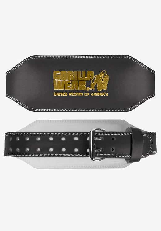 6 Inch Padded Leather Lifting Belt