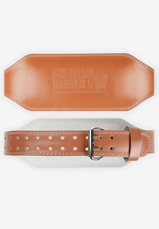 6 Inch Padded Leather Lifting Belt