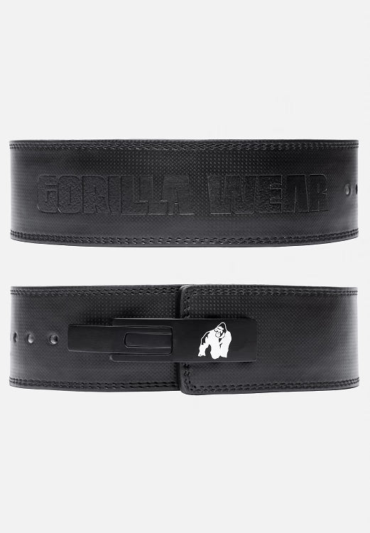 4 Inch Carbon Leather Lever Belt